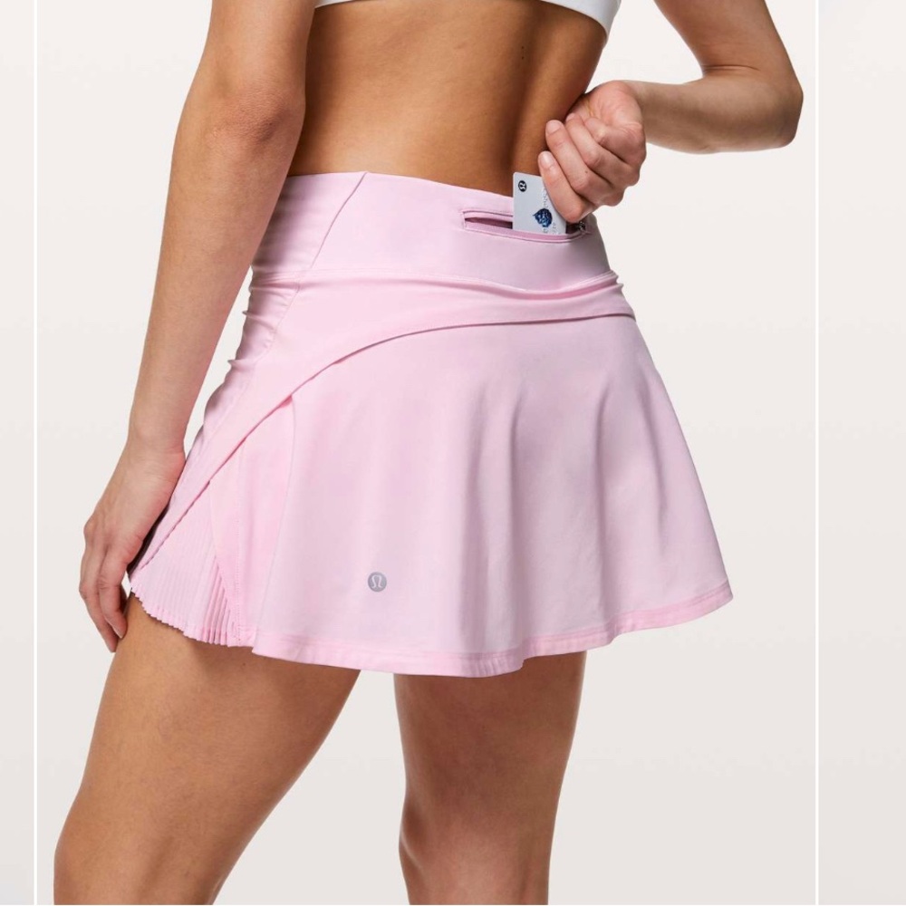 Lululemon Play Off The Pleats Skirt *13" Pearl Pink Sz 6